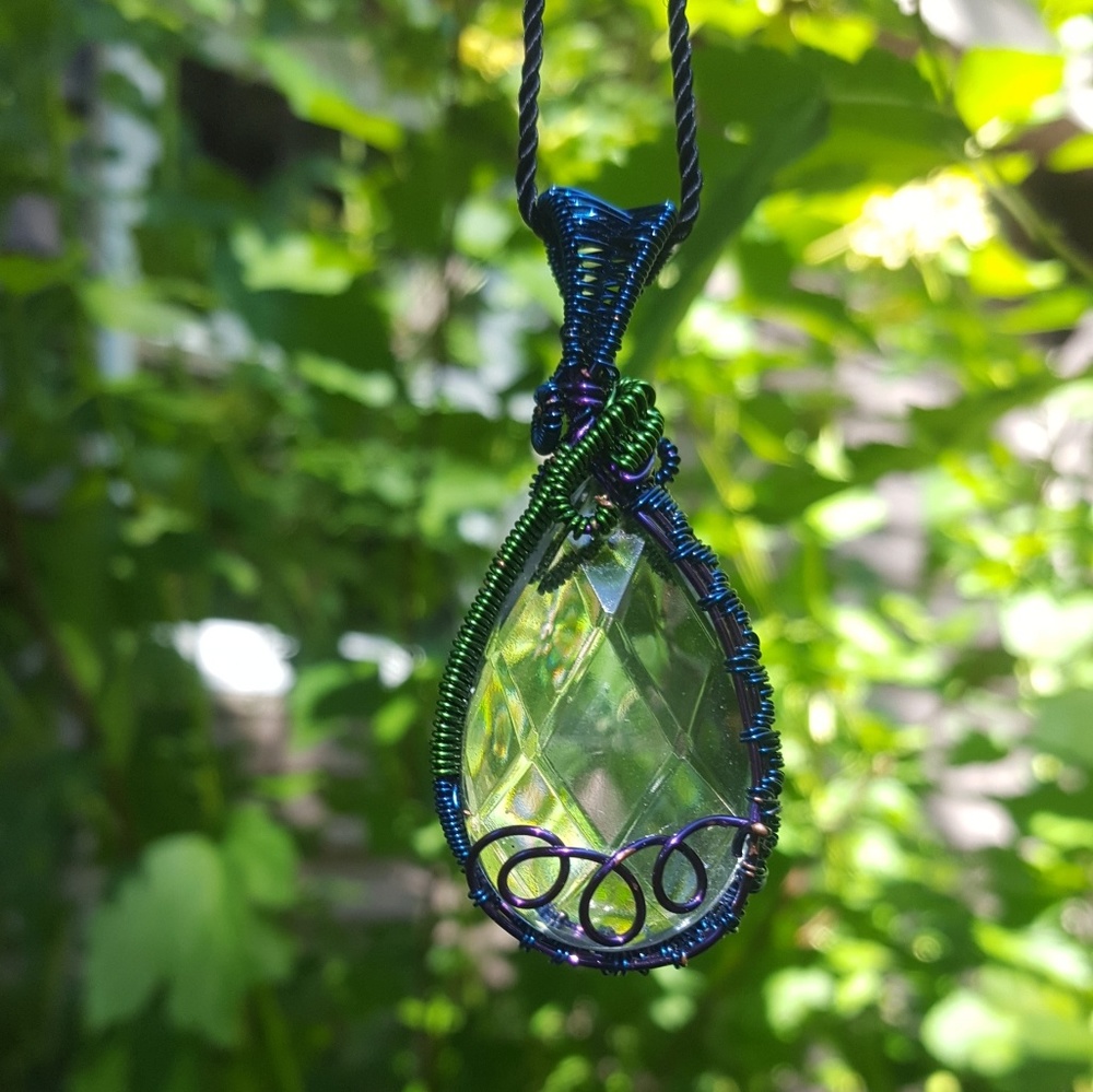Wire wrapped necklace
